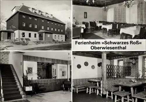 Ak Oberwiesenthal im Erzgebirge Sachsen, Ferienheim Schwarzes Roß