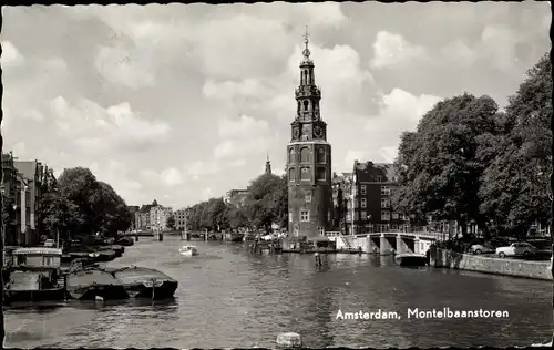 Ak Amsterdam Nordholland Niederlande, Montelbaanstoren