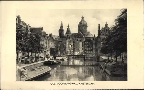 Ak Amsterdam Nordholland Niederlande, O. Z. Voorburgwal