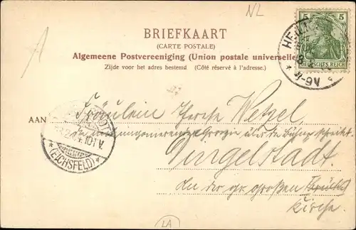 Ak Weesp Nordholland, Ortsansicht, Windmühle, Häuser, Fluss