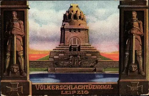 Künstler Ak Leipzig in Sachsen, Völkerschlachtdenkmal, Weihe 1913