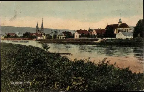 Ak Höxter an der Weser, Panorama