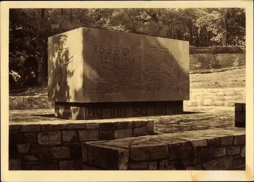 Ak Wiesbaden in Hessen, Neroberg, Denkmal des Füsilier Regiments von Gersdorff Kurhessisches No. 80