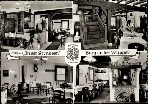 Ak Burg a.d. Wupper Solingen, Gasthaus In der Strassen