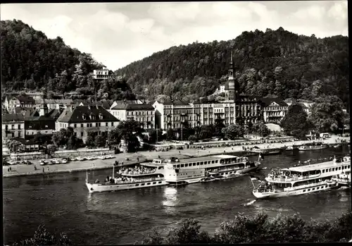 Ak Bad Schandau Sächsische Schweiz, Elbdampfer Ernst Thälmann