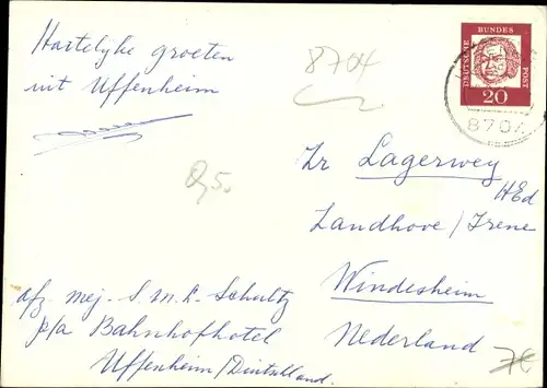 Ak Uffenheim in Mittelfranken, Stadtbild