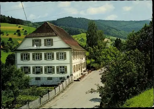 Ak Welschensteinach Steinach im Kinzigtal Schwarzwald, Gasthof Pension Zum Wilden Mann