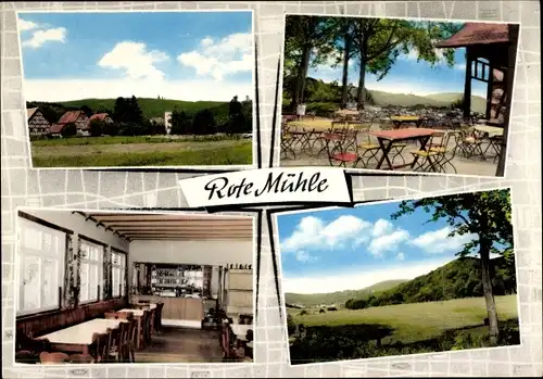 Ak Kelkheim im Taunus, Waldgaststätte Rote Mühle, Landschaft