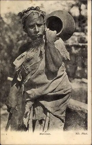 Ak Marokko, Marocain, Wasserträger, Maghreb