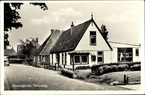 Ak Benningbroek Nordholland Niederlande, Dorpsweg