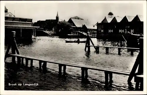 Ak Broek op Langedijk Nordholland Niederlande, Hochwasser