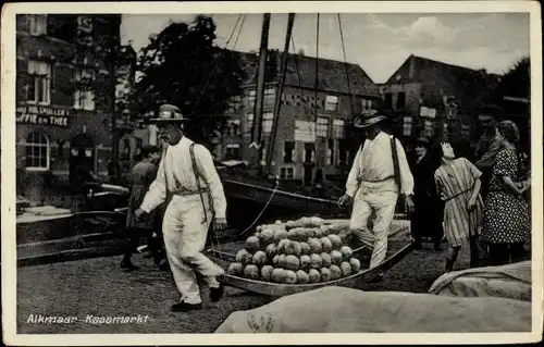 Ak Alkmaar Nordholland Niederlande, Kaasmarkt