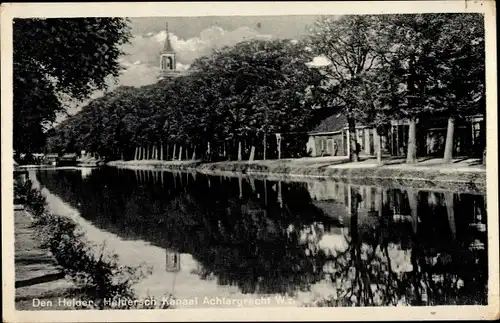 Ak Den Helder Nordholland Niederlande, Heldersch Kanaal Achtergracht