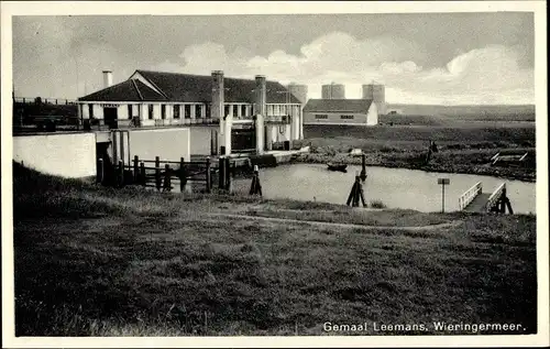 Ak Wieringermeer Hollands Kroon Nordholland Niederlande, Gemaal Leemans