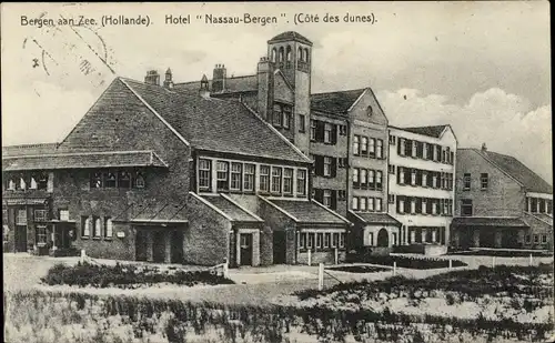 Ak Bergen aan Zee Nordholland Niederlande, Hotel Nassau-Bergen