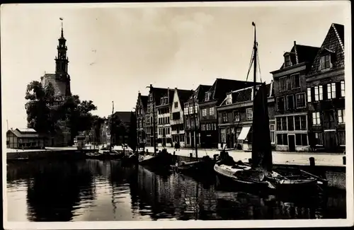 Ak Hoorn Nordholland Niederlande, Veermanskade met Hoofdtoren