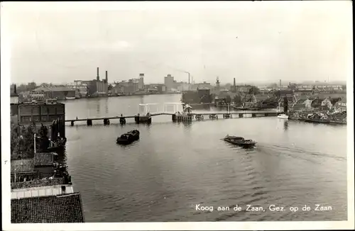 Ak Koog aan de Zaan Nordholland Niederlande, Gezicht op de Zaan