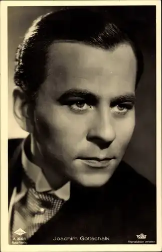 Ak Schauspieler Joachim Gottschalk, Portrait, Ross Verlag A 3030 1
