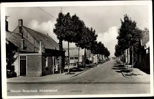 Ak Nieuw Beijerland Südholland, Middelstraat