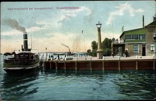 Ak Vlaardingen Südholland, Westerhoofd en Maasgezicht