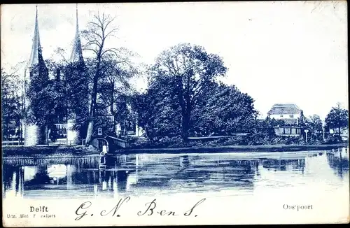 Ak Delft Südholland Niederlande, Oostpoort