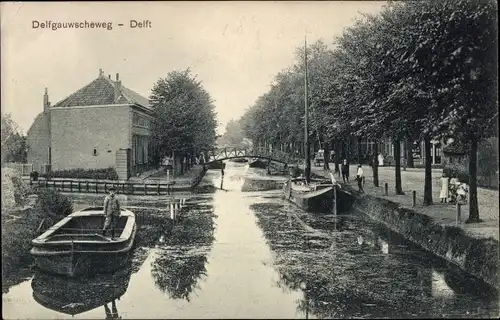 Ak Delft Südholland Niederlande, Delfgauwscheweg