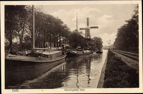 Ak Delft Südholland Niederlande, Wateringsche Vest