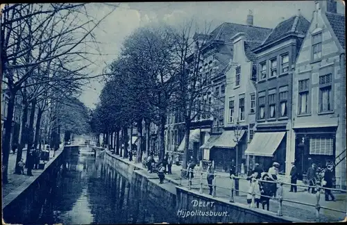 Ak Delft Südholland Niederlande, Hijpolitusbuurt