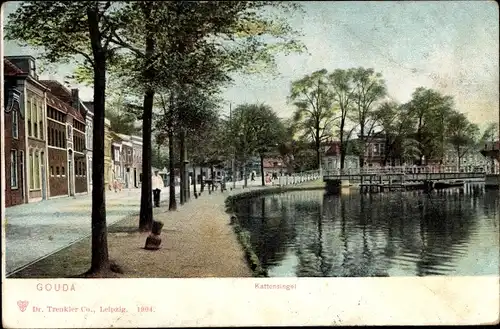 Ak Gouda Südholland Niederlande, Kattensingel