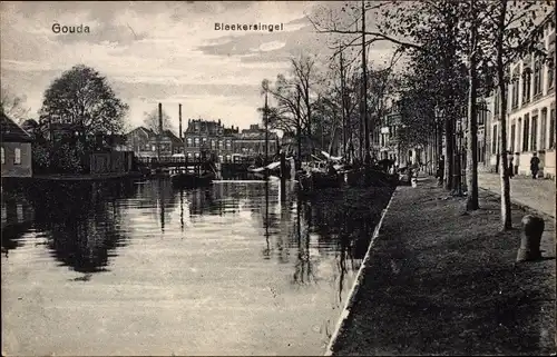 Ak Gouda Südholland Niederlande, Blaekersingel