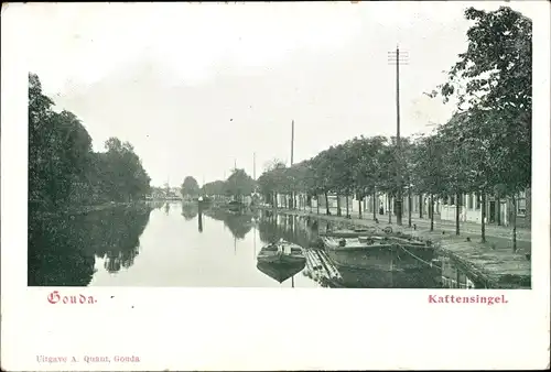 Ak Gouda Südholland Niederlande, Kattensingel