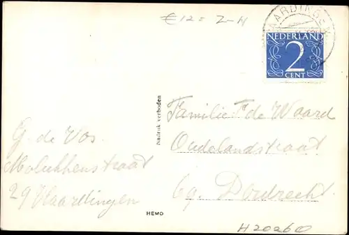 Ak Vlaardingen Südholland, Parallelweg