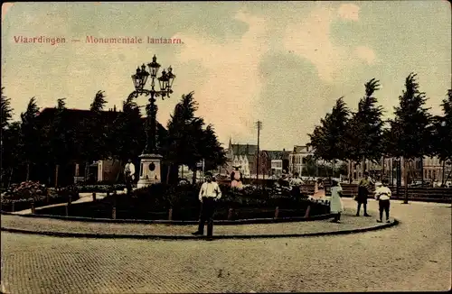 Ak Vlaardingen Südholland, Monumentale lantaarn