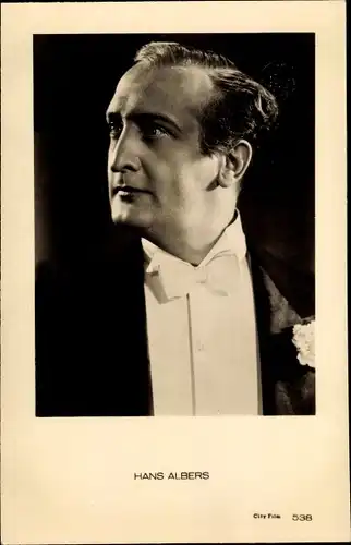 Ak Schauspieler Hans Albers, Seitenportrait