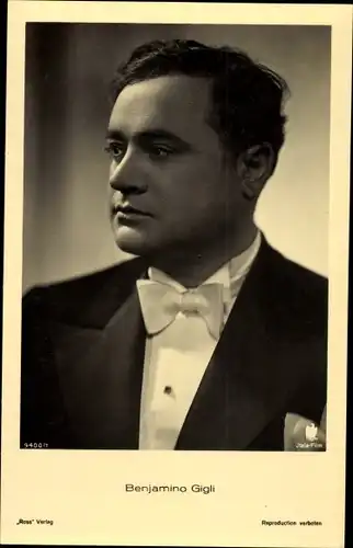 Ak Opernsänger Beniamino Gigli, Portrait