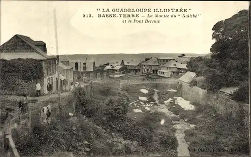 Ak Basse Terre Guadeloupe, La Montee du Galisbé et le Pont Bernus