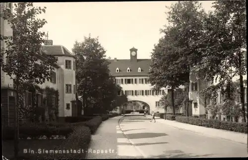 Ak Berlin Spandau Siemensstadt, Partie in der Rapsstraße