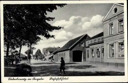 Ak Süderbrarup in Angeln, Bahnhofshotel