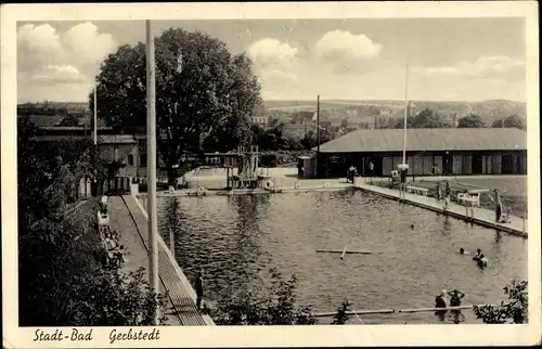 Ak Gerbstedt im Harzvorland, Stadtbad