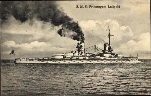 Ak Deutsches Kriegsschiff SMS Prinzregent Luitpold, Schlachtkreuzer