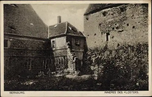 Ak Bernburg an der Saale, Inneres des Klosters