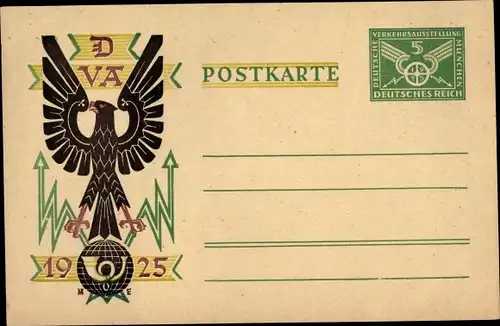 Ganzsachen Ak München Bayern, VDA Verkehrsausstellung 1925, Nr. 28437