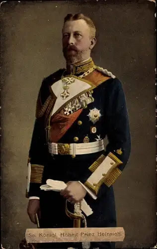 Ak Prinz Heinrich von Preußen in Admiralsuniform, Portrait