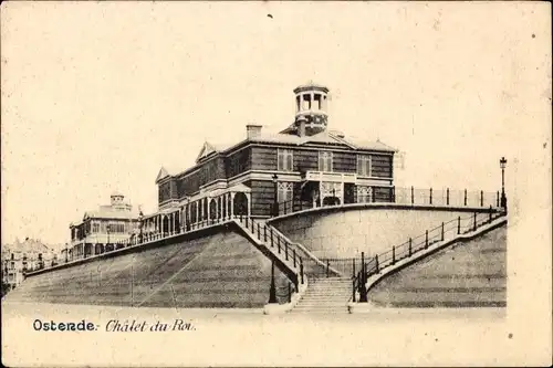 Ak Oostende Ostende Westflandern, Chalet du Roi