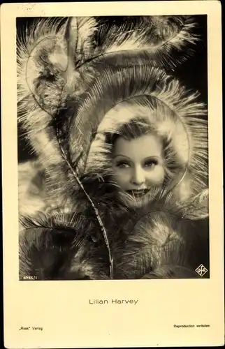 Ak Schauspielerin Lilian Harvey, Portrait