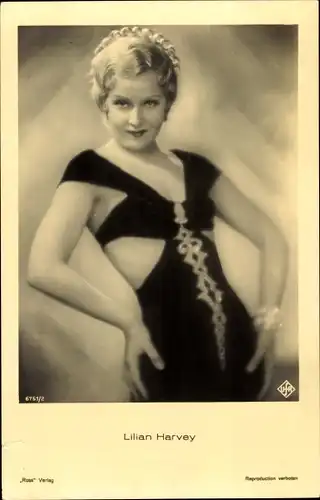 Ak Schauspielerin Lilian Harvey, Portrait