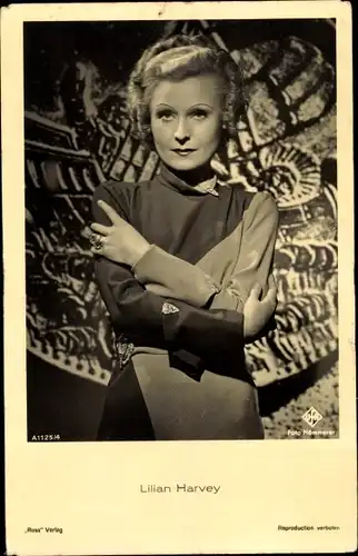 Ak Schauspieler Lilian Harvey, Portrait, Ufa Film