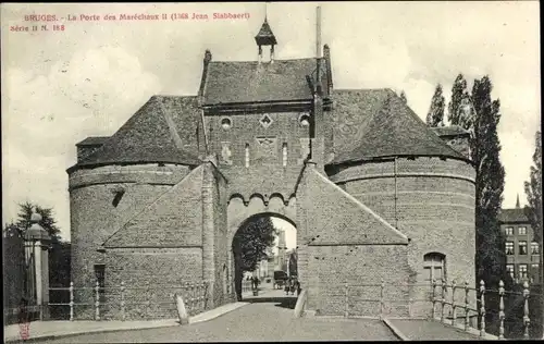 Ak Bruges Brügge Flandern Westflandern, La Porte des Marechaux II