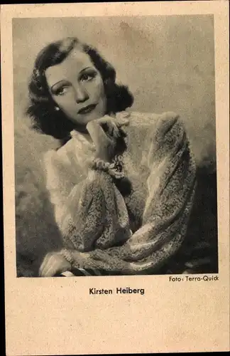 Ak Schauspielerin Kirsten Heiberg, Portrait