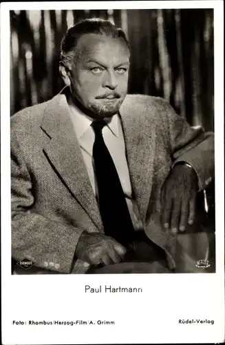 Ak Schauspieler Paul Hartmann in Cuba Cabana, Portrait, Rüdel Verlag